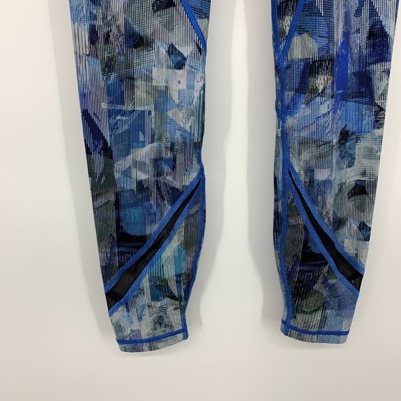 Lululemon Leggings On Pace Tight 7/8 Sun Dazed Multi Blue - Picture 9 of 16